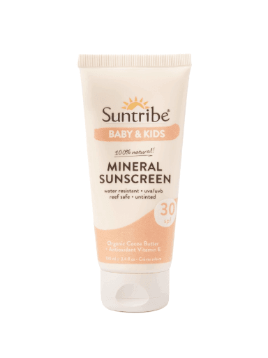 BABY & KIDS MINERAL SUNSCREEN SUNTRIBE WATER RESISTANT SPF30