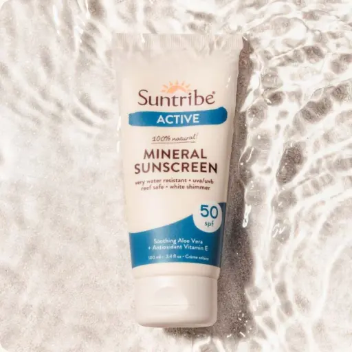 MINERAL SUNSCREEN SUNTRIBE WATER RESISTANT SPF50